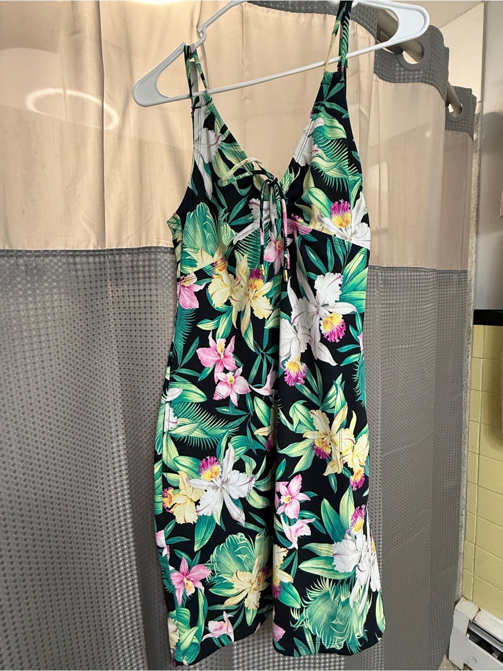 Tommy Bahama Orchid Garden Floral Spa Cover-Up Dress Size Small